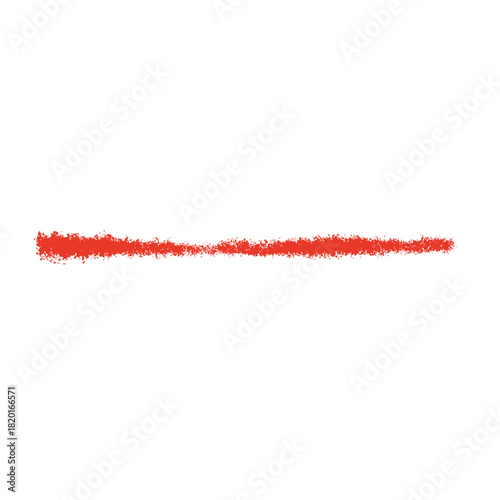 シンプルな赤いクレヨン線