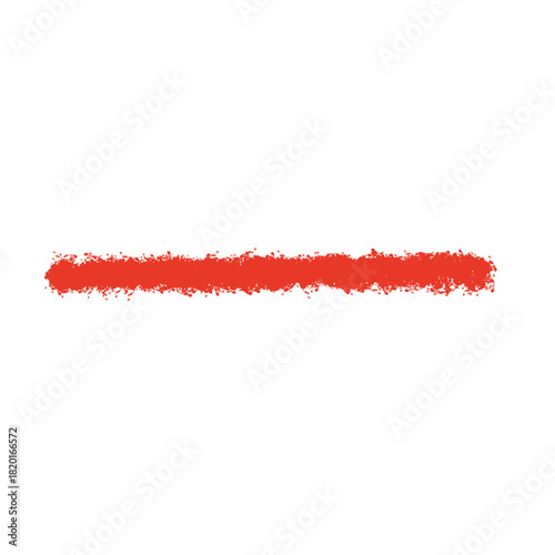 シンプルな赤いクレヨン線