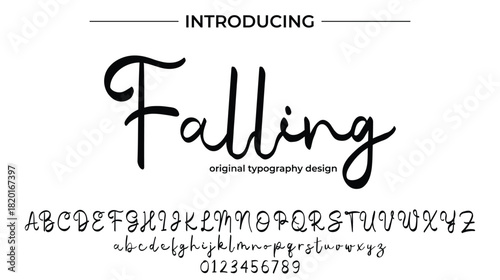 Falling - Elegant Script Font for Smooth Handwritten Design and Creative Typography