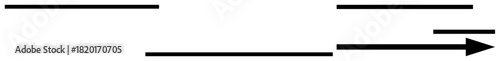 Black horizontal lines transform into a rightward arrow, signifying transformation, progress, and direction. Ideal for themes of growth, focus, achievement, navigation, strategy success