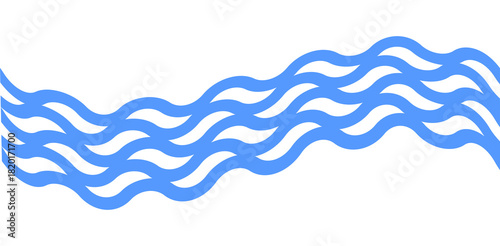 Abstract Wavy Line Set for Modern Minimalist Design and Creative Decorative Elements
