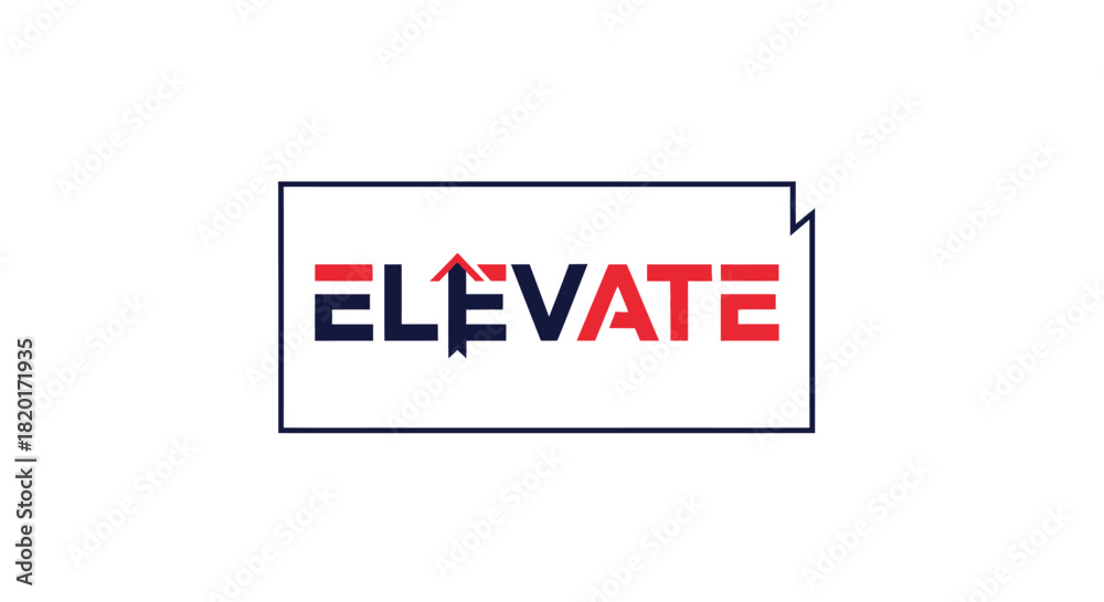 Obraz premium Elevate Geometric Tech Logo