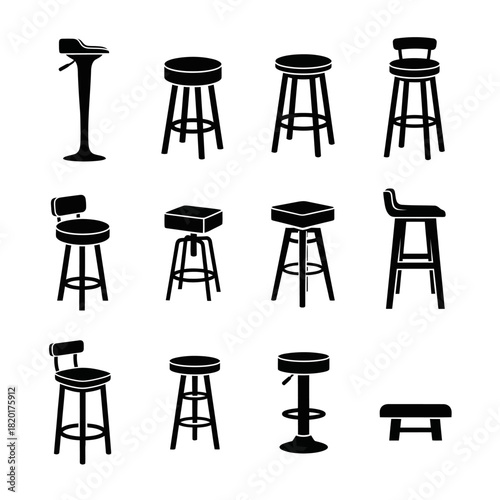 Bar Chair Set with Various Seating Designs