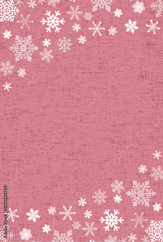 雪　クリスマス　冬　和柄　背景	