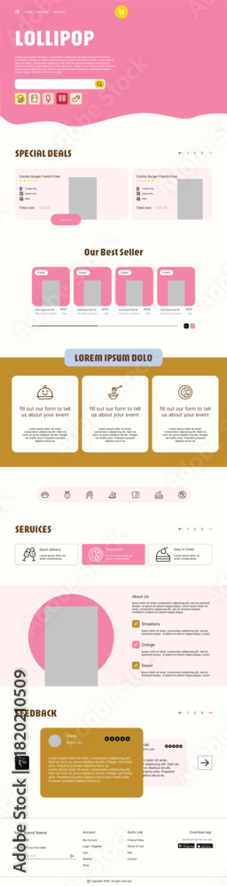 Obraz premium Landing Page