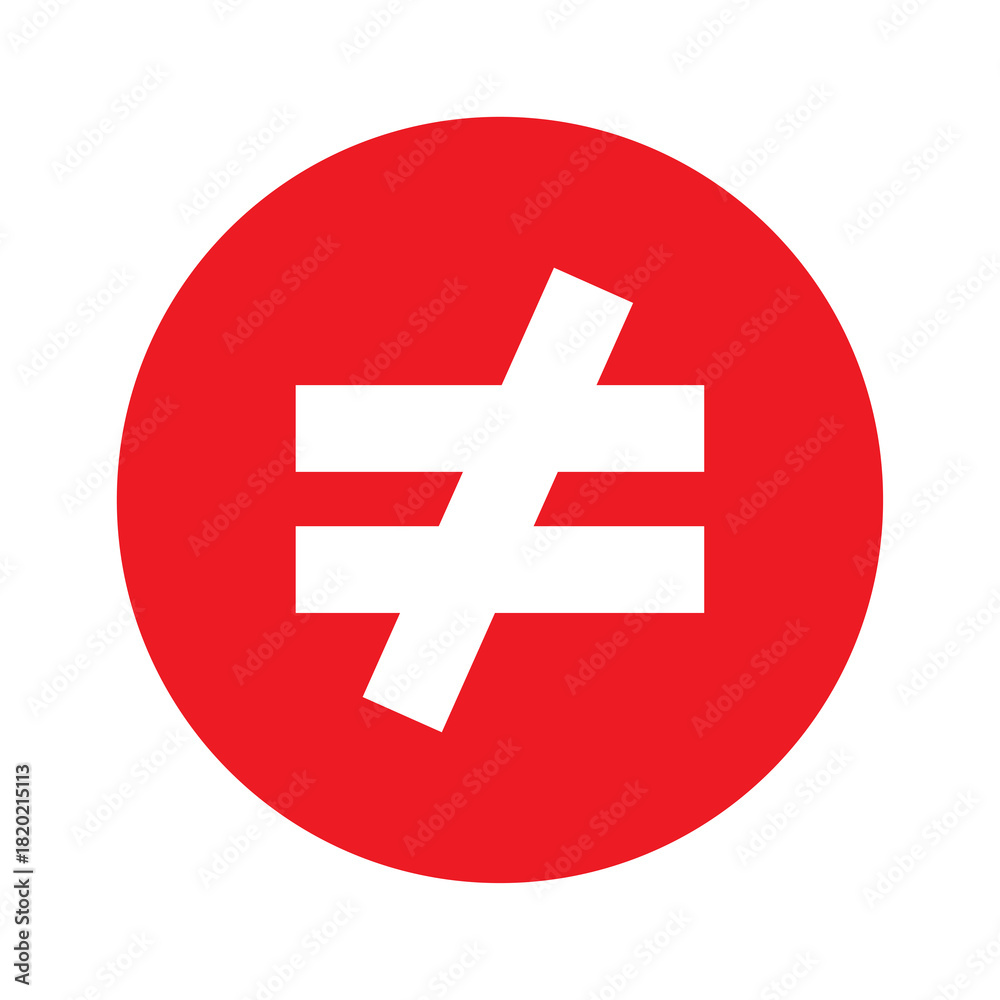 Fototapeta premium unequal button icon