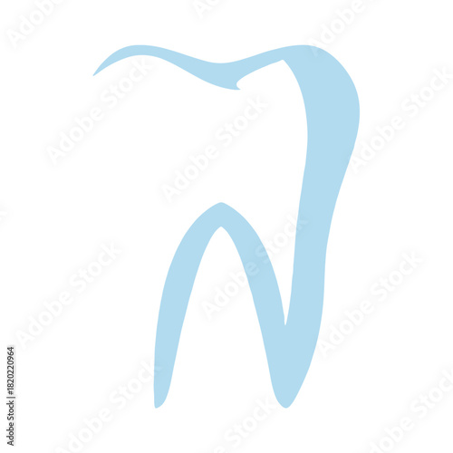 Minimalist Tooth Icon Dental Clinic Healthcare Branding Concept