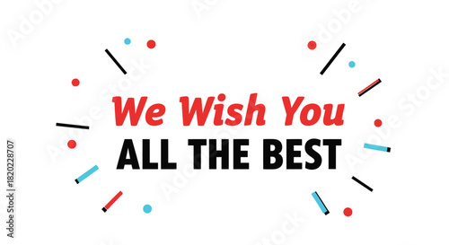 Send modern best wishes for success with a vibrant celebration