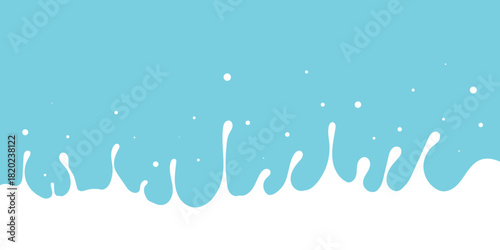 the turbulence of pure milk forms waves