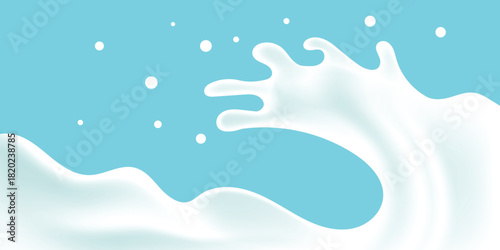 the turbulence of pure milk forms waves
