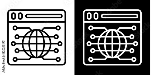 Backlink   Icon Set White Style Collection