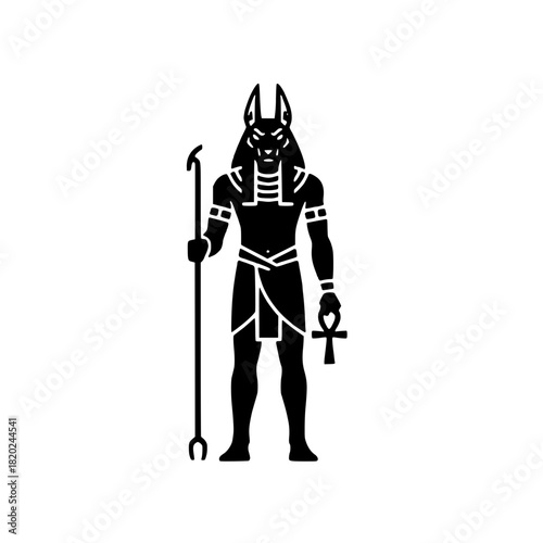 Anubis, ancient Egyptian god of the dead, afterlife, mummification, and cemeteries