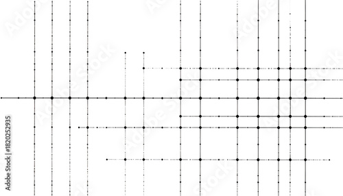 Grids of interwoven white lines, slightly translucent, on a black background