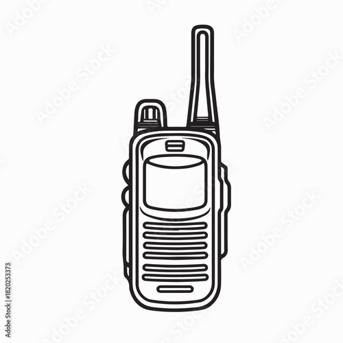 Mobile Radio Walkie Talkie Vector Icon isolated on white background