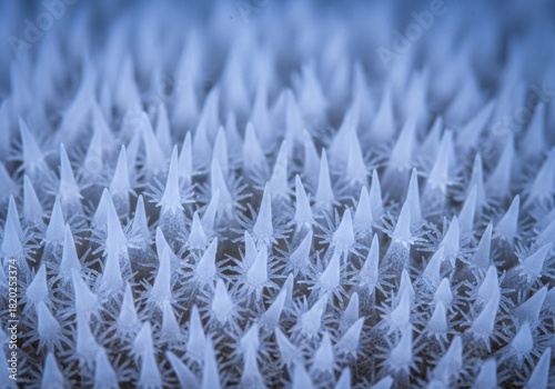Microscopic Spicule Field at Coral Polyp Base