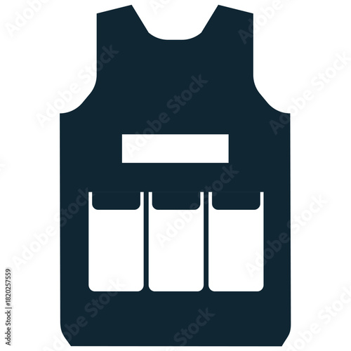 Army Chest Icon Vector Ideal for graphics related to military supplies, storage, treasure, equipment containers, and loot concepts in games.