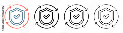 Security Update Icon Collection Set Different Style