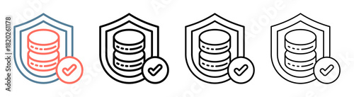 Secure Storage Icon Collection Set Different Style