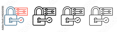 Access Control Icon Collection Set Different Style