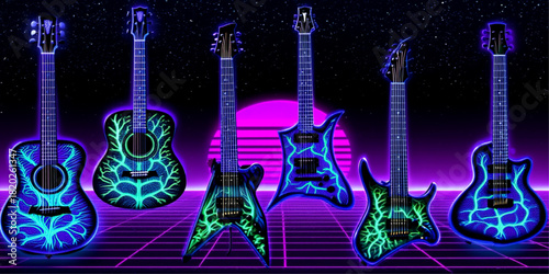  music, guitar, electric, rock, bassabstract blue background with neon lights