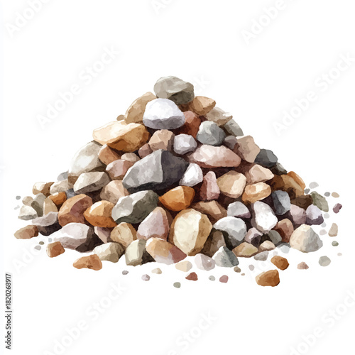 a cute pile of gravel sand and construction