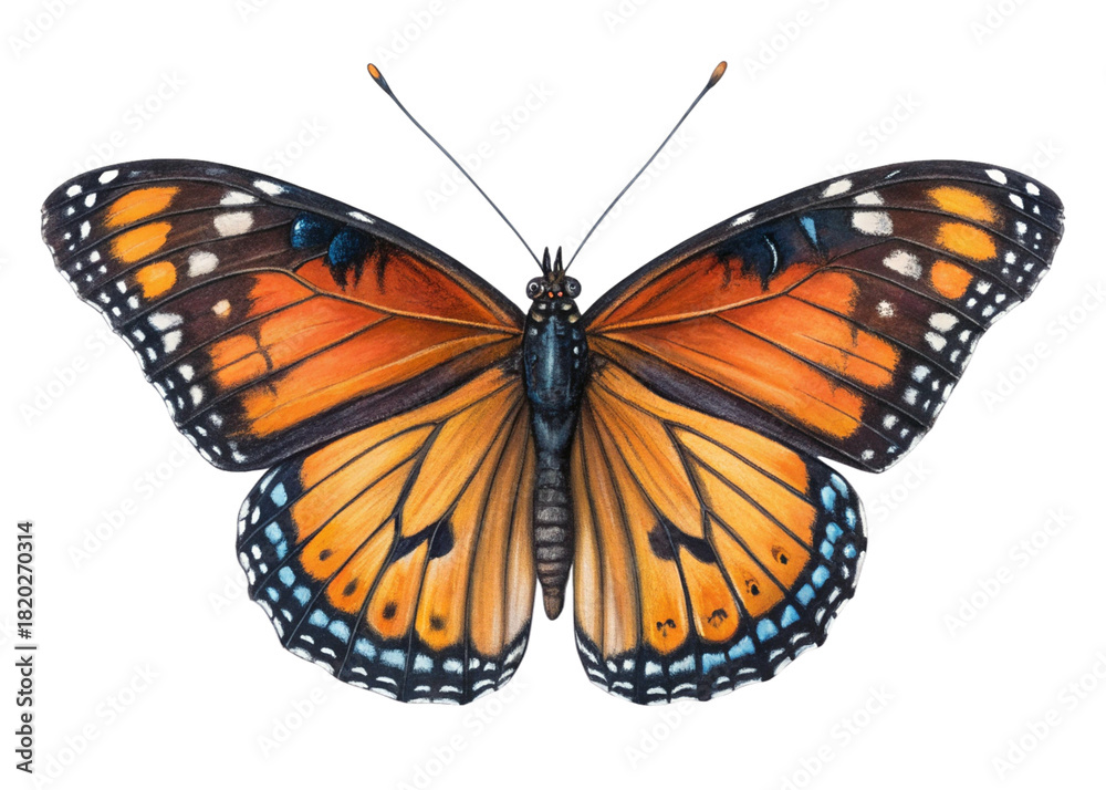 Fototapeta premium butterfly isolated on white background