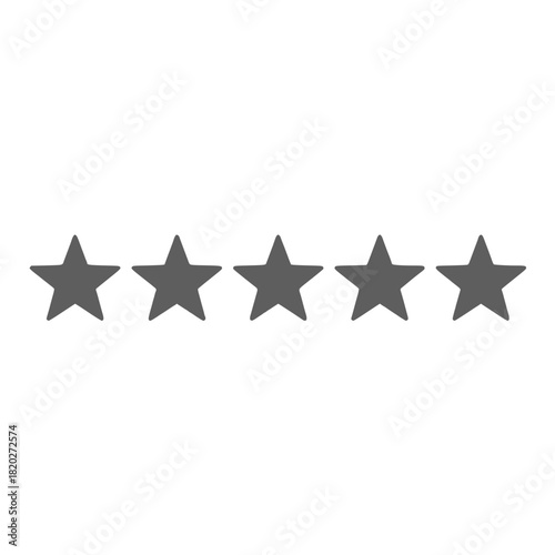 Excellent five-star rating graphic representing top quality, customer satisfaction and positive feedback