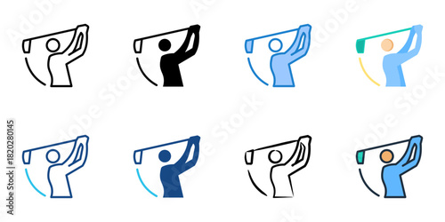 Golf icon set multiple style collection 
