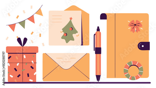 Celebration and Holiday Planning Vector Illustration