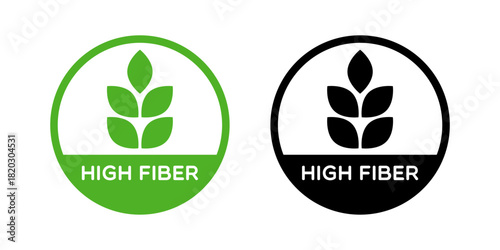Round High Fiber Labels