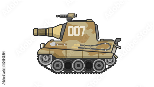 卡通二战-猎虎重型坦克歼击车