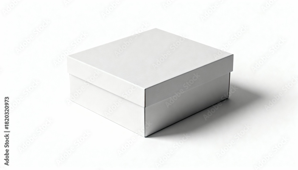 Fototapeta premium shoe box mockup, minimal studio styling, retail packaging look