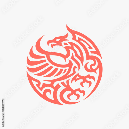 Intricate tribal mandala ornament on a white background. Vector Sign for Banner, Logos, Labels, tattoo, and Icons.