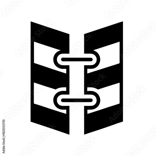 Secure Server Tower Wrapped In Digital Chain