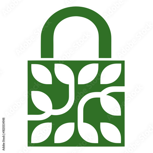 Encrypted Padlock Above Binary Data Protection Graphic