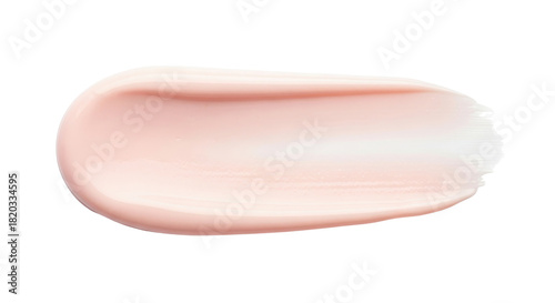 Light peach pink cosmetic cream smear texture isolated for beauty design