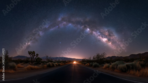 Dark night sky Milky Way galaxy scenic astrophotography
