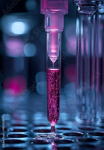 Mesmerizing close up image of a single droplet of liquid refracting and reflecting a kaleidoscope of vibrant prismatic colors