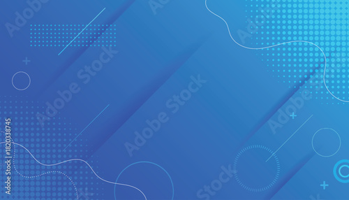 Abstract memphis background with dotted patterns and minimal circular elements