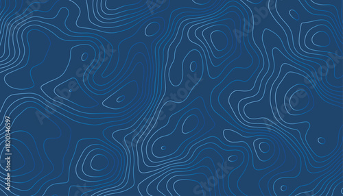 Abstract Topographic Line Pattern Background Design
