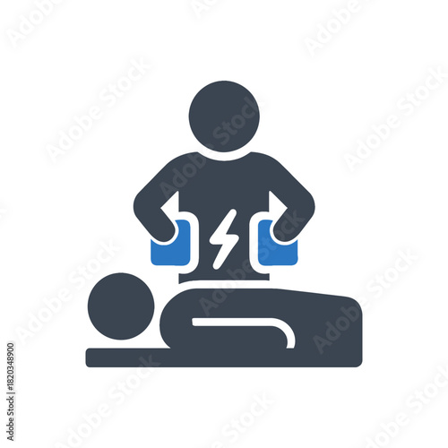 Emergency Defibrillator Resuscitation Icon