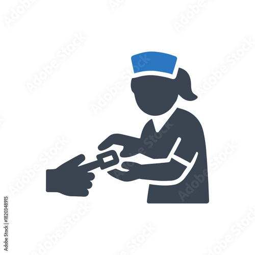 Finger Blood Glucose Test Icon