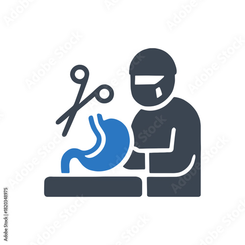 Gastric Stomach Surgery Operation Icon