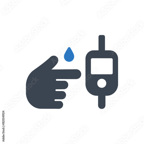 Diabetes Blood Glucose Test Icon