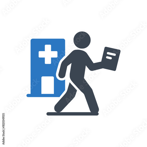 Hospital Patient Discharge Report Icon