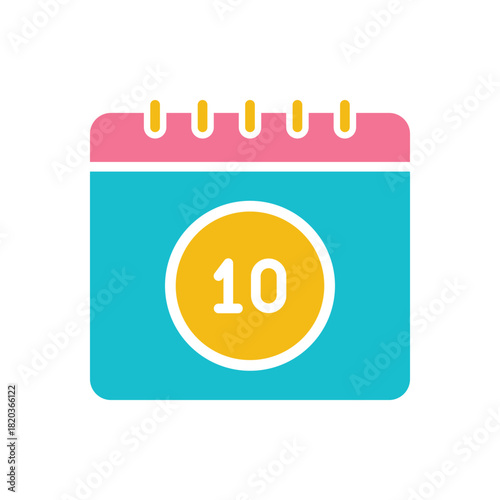 Colorful icon for calendar