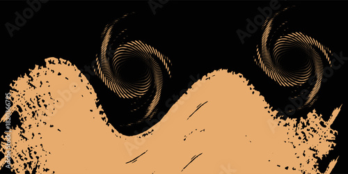 Vector illustration set of realistic gold glitter stardust splatter grunge texture background design. eps 10