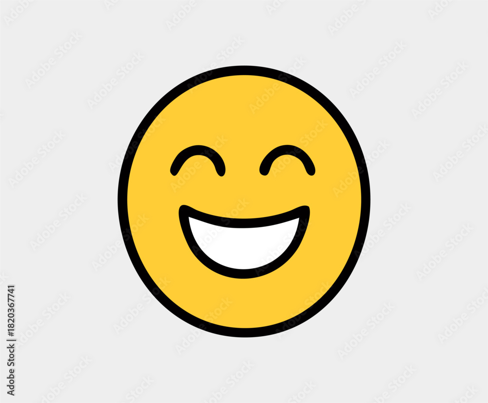 Fototapeta premium Joy and Positivity Icon Set – Happy Everyday Life