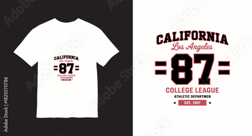 varsity style t-shirt design