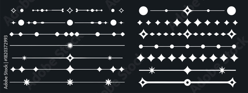 elegant white decorative line divider and text separator vector set, featuring clean ornamental elements ideal for stationery, digital design, invitations, and sophisticated layout styling.